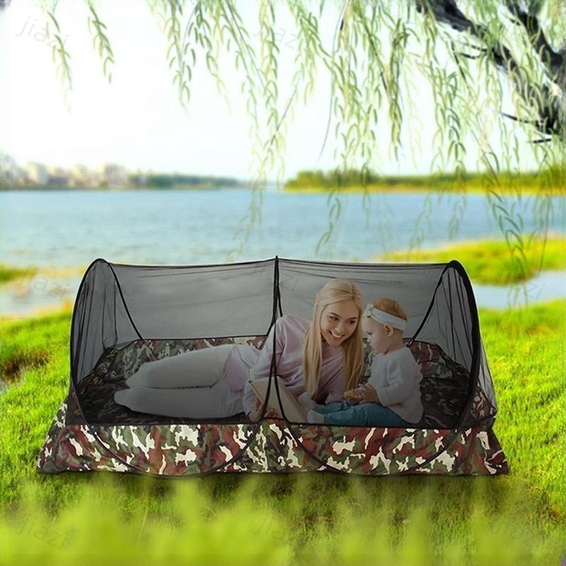 😀台灣熱賣😀 戶外 網狀 網帳篷 多功能 網狀帳篷 帶手提袋多功能網用於床上露台露營
