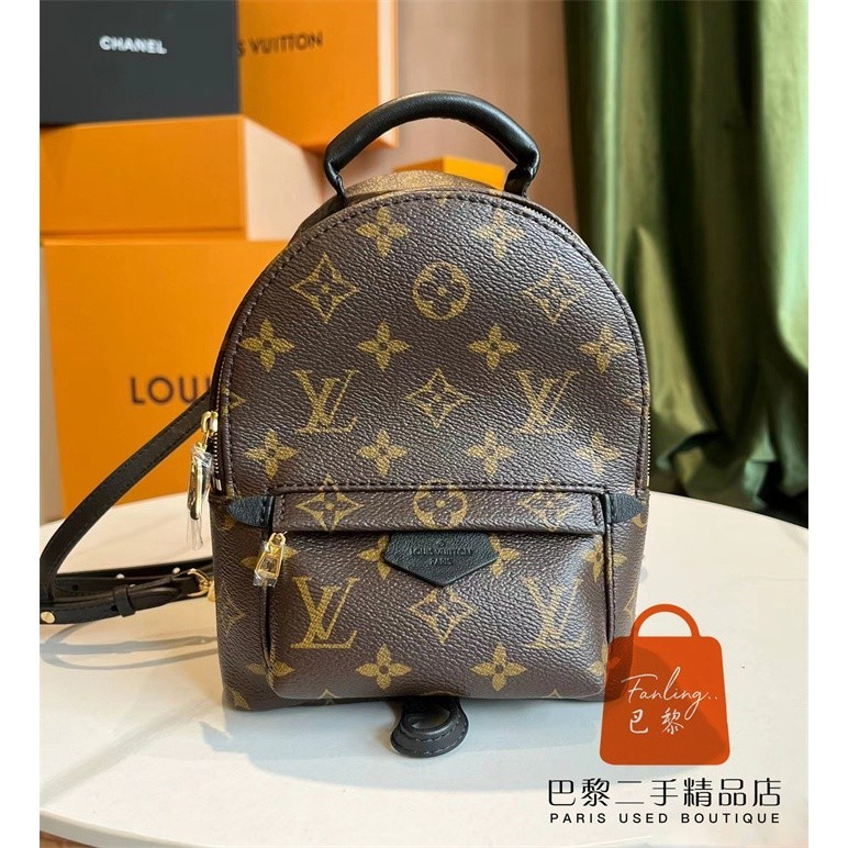 正品免運 路易威登 LV Monogram Mini 迷你 老花 雙肩包/後背包/小書包/斜背包/肩背包M44873