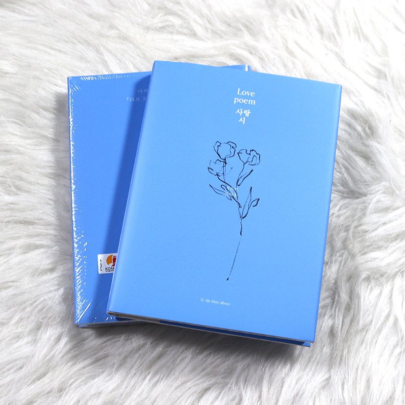 ㊣♡♥24臺灣熱賣 有貨㊣版 IU 李知恩 迷你專輯5 - Love poem CD 寫真集 小卡 書簽