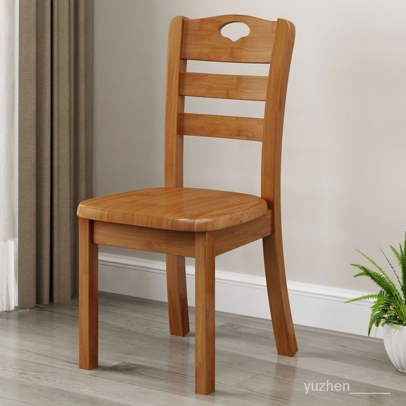 🎉限時特賣丨🔥實木餐椅靠背椅子傢用白色簡約現代中式原木凳子店飯店餐桌椅 RBAK