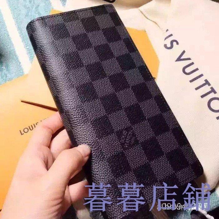 暮暮二手/Louis Vuitton LV N62665 黑棋盤格長夾 皮夾 錢包 零錢包 卡包卡夾長款皮夾錢夾