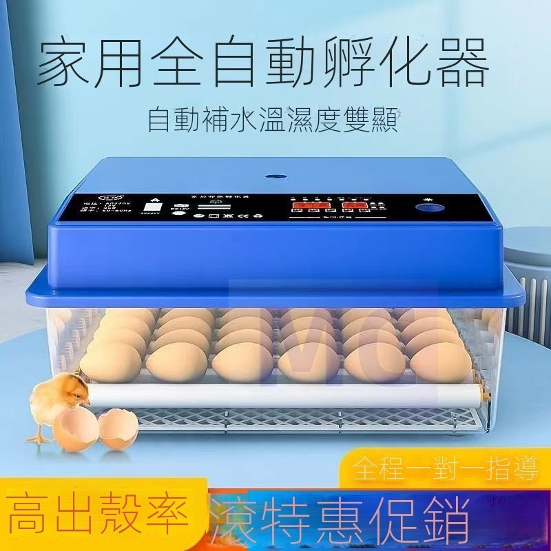 [JCW]【台灣出貨】12-64枚 孵蛋機 全自動孵化器 智慧控溫箱 小雞孵化機 智能孵化箱 鵪鶉孵蛋機保溫箱 孵蛋器