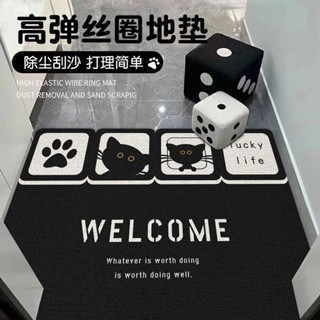 👍Belle's mall👍入戶門地墊絲圈入戶門墊可裁剪耐臟進門腳墊家用門外蹭土防滑地毯
