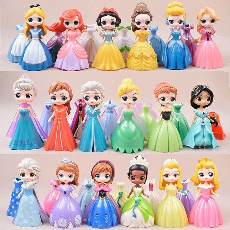 🍅🍅🍅白雪公主貝兒換衣芭比娃娃公仔玩具冰雪奇緣艾莎公主換裝玩偶生日禮物
