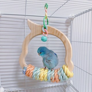 鸚鵡鞦韆 鸚鵡玩具 鳥類用品 鸚鵡站棍站桿秋韆天然樹枝棲木啃咬磨爪玩具牡丹玄鳳啃咬鳥籠