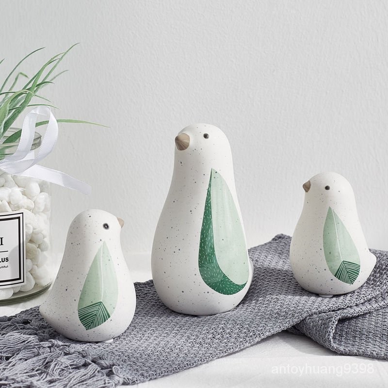小擺件 陶瓷 小鳥 擺件 北歐風 小清新 擺飾 裝飾品 創意 靈動 奇趣 可愛 禮物