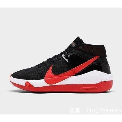 NIKE ZOOM KD13 經典 復古 高幫 實戰 緩震 耐磨 黑紅 休閒 運動 籃球鞋 CI9948-002 男鞋