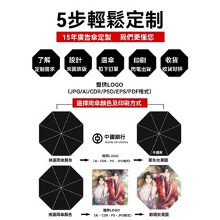 💥爆款💥[台灣熱銷]教師節禮物雨傘定製可印logo廣告傘男士超大號黑色長柄印字訂做