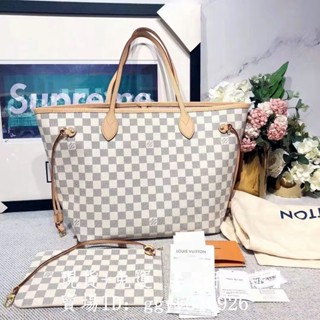 LV 路易威登 N41361 NEVERFULL 經典老花 米色 中號購物袋 托特包 N41605