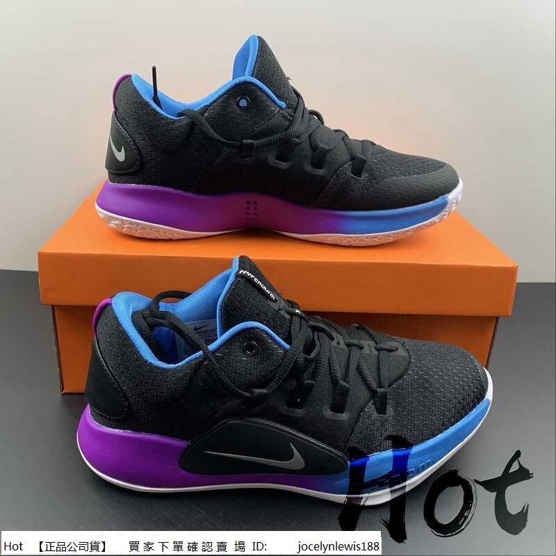 Hot Nike Hyperdunk 10 Low Ep 黑藍紫 緩震 實戰 休閒 運動 籃球鞋 AR0464-004