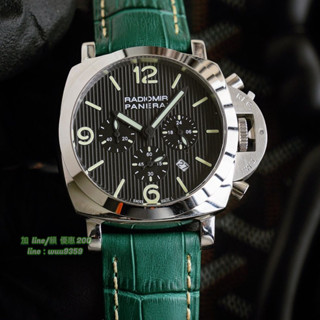 PANERAI手錶 沛納海手錶 瑞士石英機芯 小牛皮錶帶 男款手錶 精品錶 男士腕錶 時尚百搭手錶 商務手錶