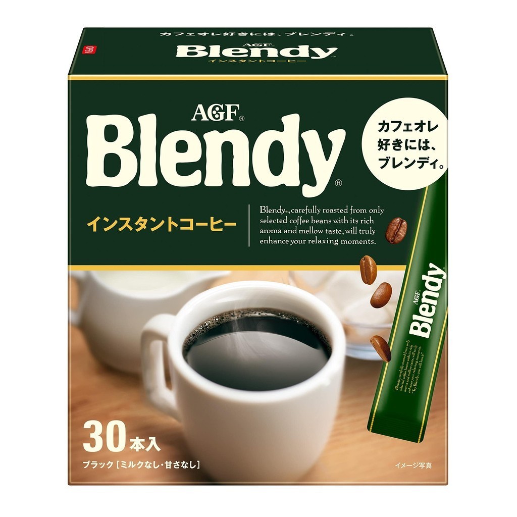 直接從日本 AGF Blendy Stick 黑色 30 瓶 [ 棒咖啡 ] [ 水溶咖啡 ] [ 即溶咖啡 ]