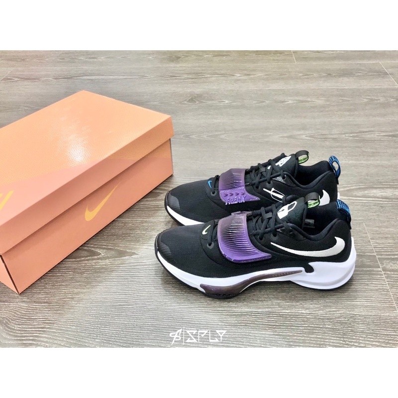 【代購】Nike Zoom Freak 3 黑紫 鑰匙 字母哥 籃球鞋 DA0695-001