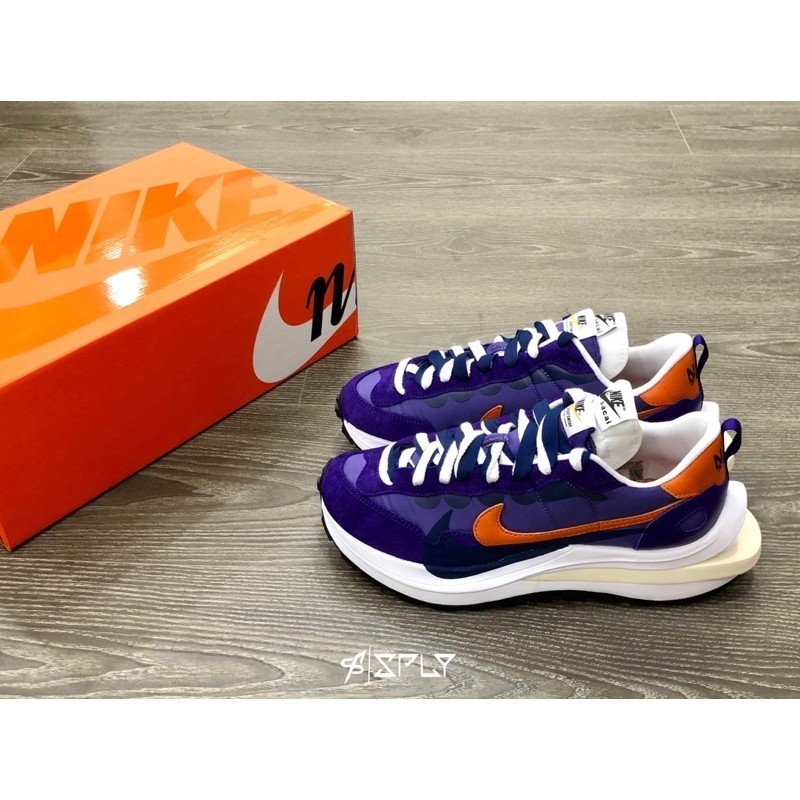 【代購】Sacai x Nike Vaporwaffle 紫橘 DD1875-500