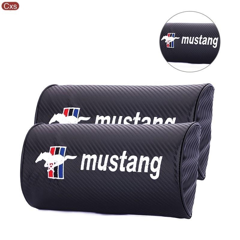 適用於福特 Mustang 碳纖維 頭枕｜汽車頭枕 座椅頭枕 靠頭枕 護頸枕｜FORD 野馬 GT ST RS 馬丁