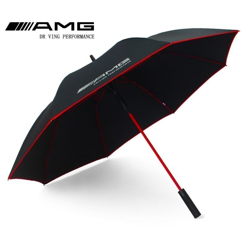 可開發票德國賓士AMG雨傘原廠原裝4s店超大防曬長柄折疊晴雨兩用高爾夫傘
