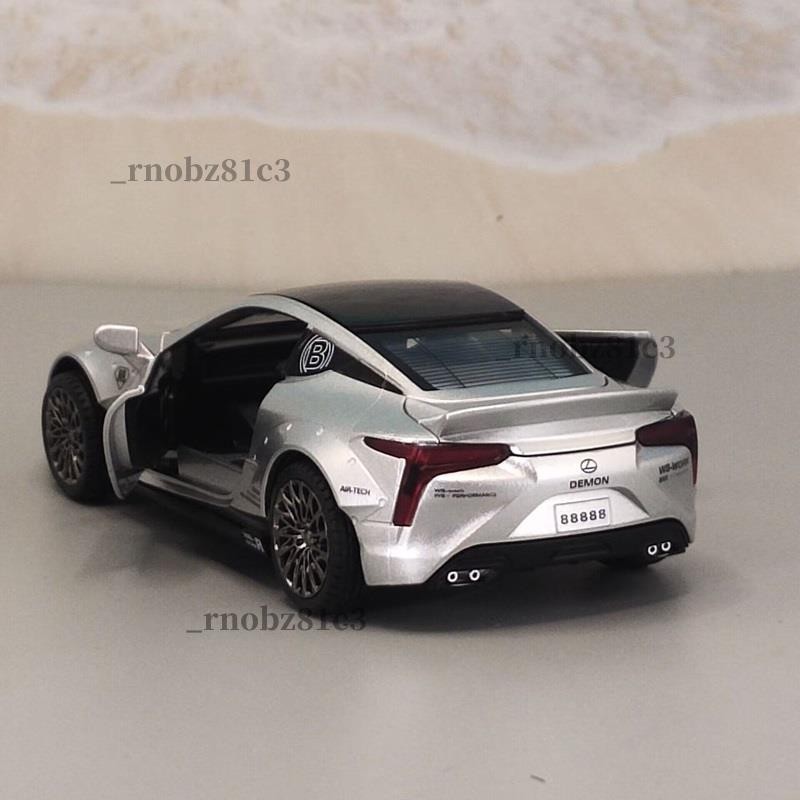優品🚐雷克萨斯模型車 1:32 仿真 合金車 迴力車 聲光玩具車 凌志 Lexus LC500 模型 汽車模型 玩具車