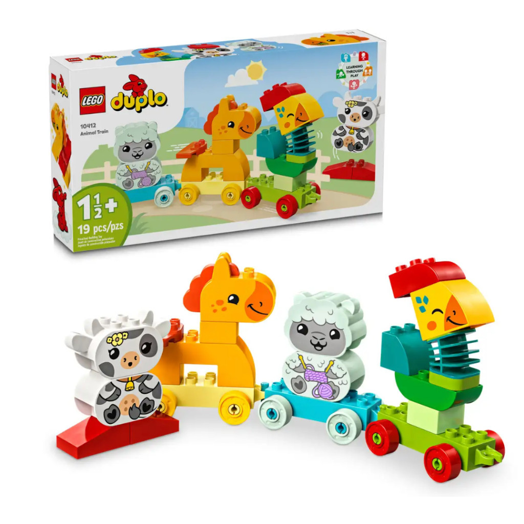 『現貨』LEGO 10412	DUPLO-動物火車   盒組 【蛋樂寶樂高館】