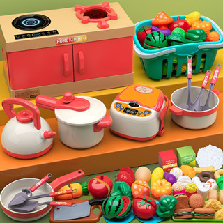 24精品玩具🌸兒童廚房玩具套裝女孩過家家做飯仿真廚具灶臺男孩寶寶小禮物3歲6
