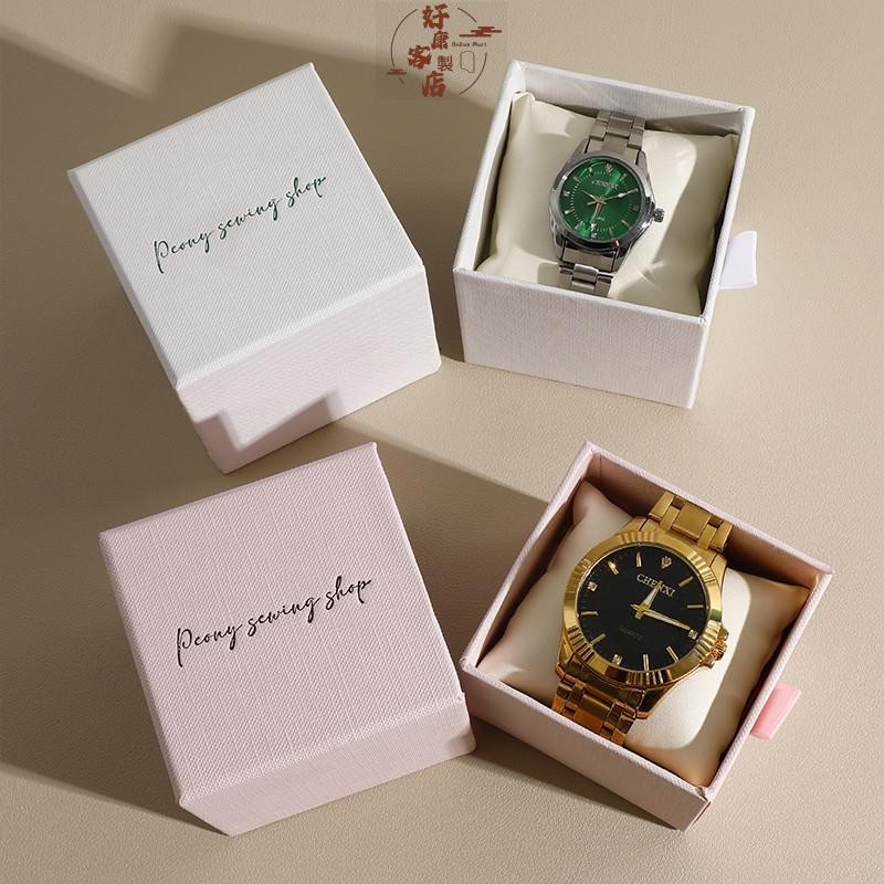 客製化 收納盒 飾品盒 首飾盒 logo訂製個性高級手錶盒手鍊盒珠寶盒首飾飾品盒紋理抽屜盒