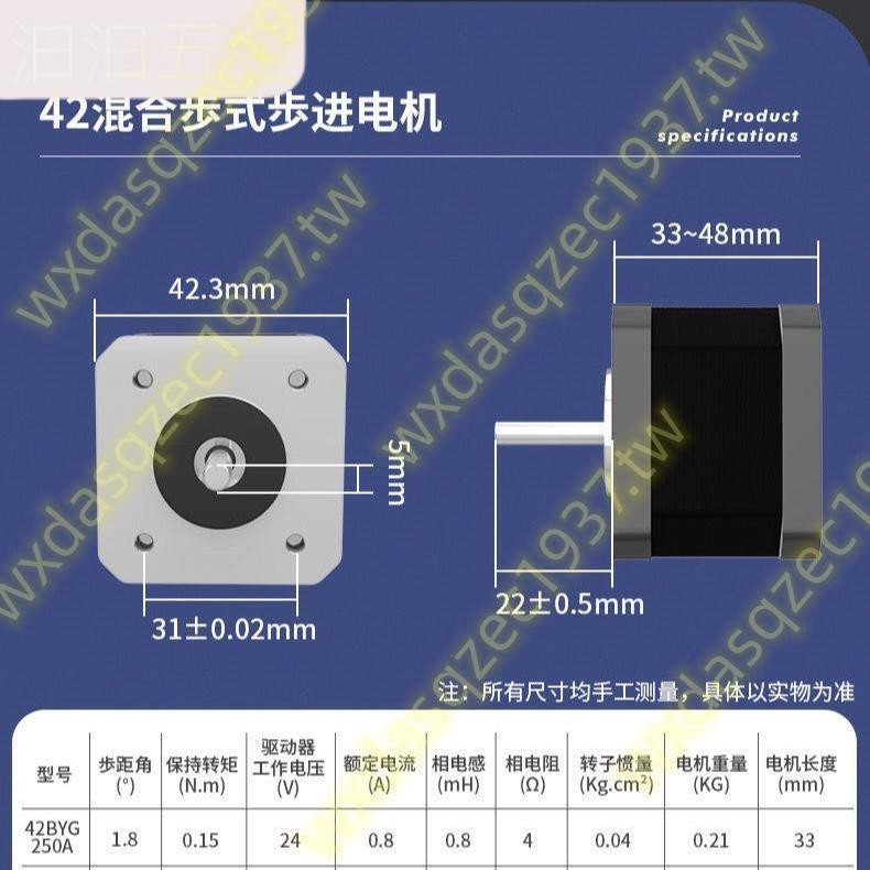 WXD五金#57/86/兩相24V混合式步進電機控制器電動機馬達配DM542驅動器套裝05_075