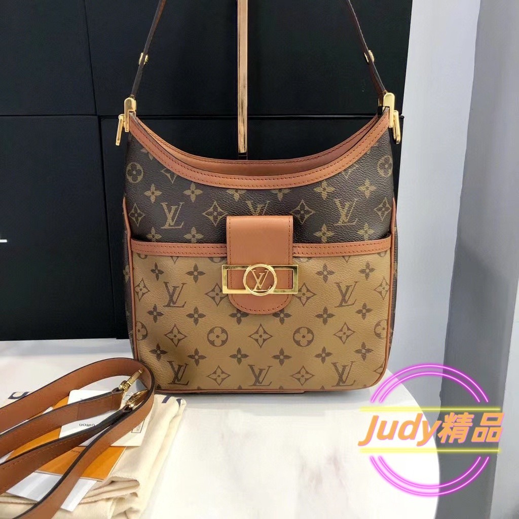 二手精品 路易威登 LV HOBO DAUPHINE PM 達芙妮 小號手袋 肩背包 手提包 M45194