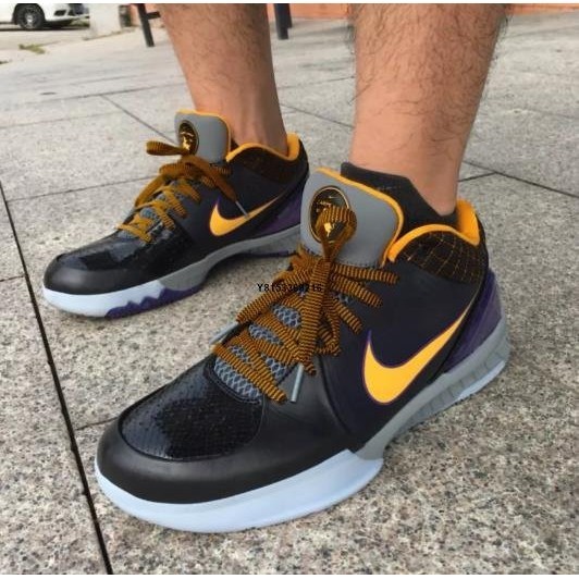 現貨 Nike Zoom Kobe 4 ZK4 及時行樂黑黃科比4代籃球鞋 AV6339-001男鞋