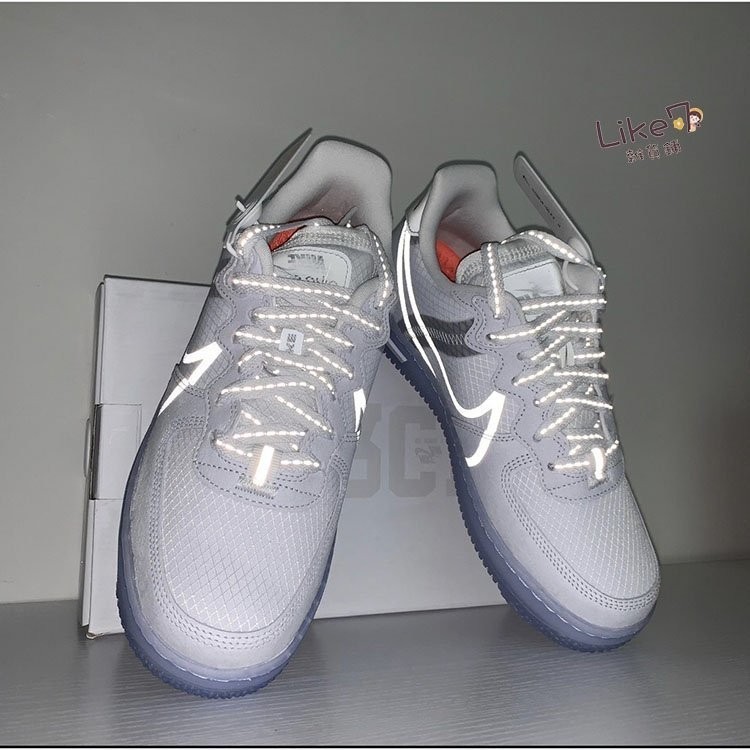 現貨 Nike Air Force 1 React Qs 骨白 冰藍 板鞋 休閒鞋 Cq8879-100 Bigshoe