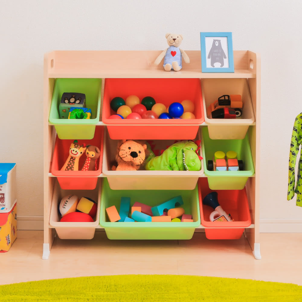 IRIS OHYAMA 木質天板兒童玩具收納架 TKTHR-39(玩具收納/置物架)