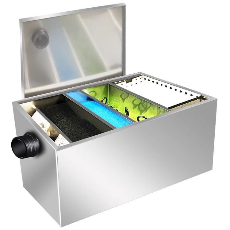 SFHM 過濾箱 魚池過濾器 過濾盒 滴流盒 新型不銹鋼魚池過濾器外置水循環過濾係統戶外大型過濾箱凈水設備