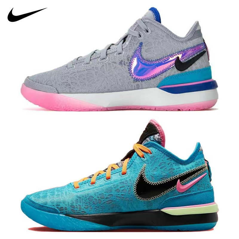 正版Nike Zoom LeBron NXXT Gen EP 耐吉籃球鞋 藍橙鴛鴦/黑紅/灰粉