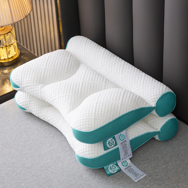 日本高分子PE軟管枕頭可機洗傢用PE軟管枕單人分區牽引枕禮品枕芯