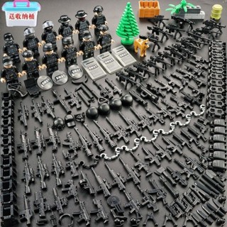 進口積木相容樂高lego相容樂高積木軍事小人仔特種兵警察武裝部隊兒童益智力男孩子玩具