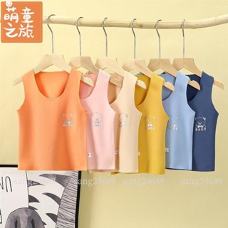 【萌童】60-130CM 兒童保暖背心 雙面德絨內穿上衣 秋冬寶寶貼身無痕馬甲 嬰幼兒無骨隨心裁背心 休閒上衣