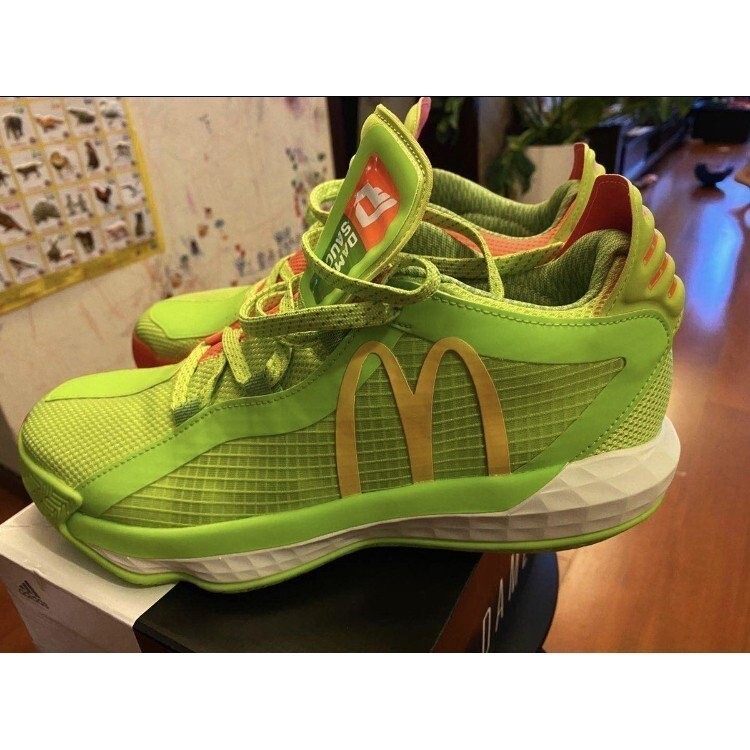 McDonald;s x adidasd Dame 6 Dame Ssuce 麥當勞 酸甜醬 FX3334 慢跑鞋