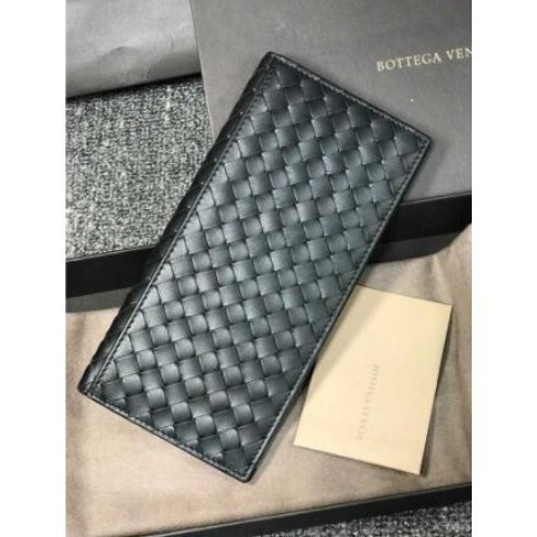 二手 Bottega Veneta (BV) 120697 1000 黑色 對折 長夾