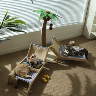 寵物貓窩四季通用貓咪躺椅沙發夏季吊床小床貓抓板爬架寵物搖椅床夏天寵物玩具貓沙發貓抓板寵物用品