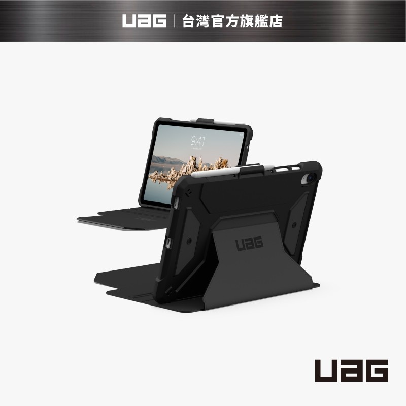 【UAG】 Galaxy Tab S9 FE 10.9吋都會款耐衝擊保護殼-黑 (美國軍規 防摔殼 平板殼 保護