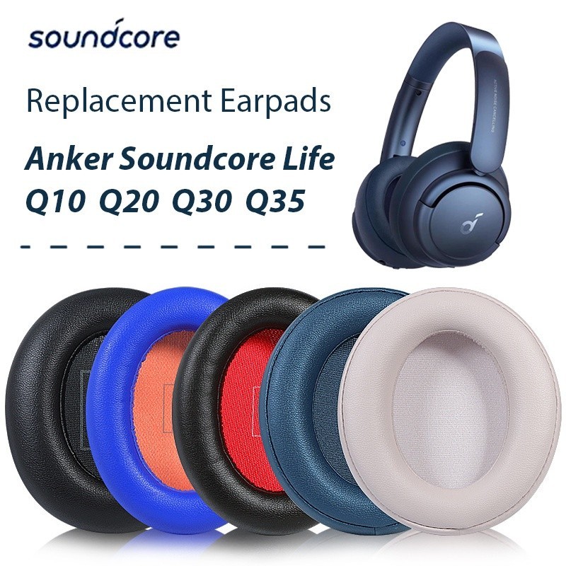 ♔▫替換耳罩適用於 Anker Soundcore Life Q10 / Q20 / Q30 / Q35 耳機皮套 帶卡