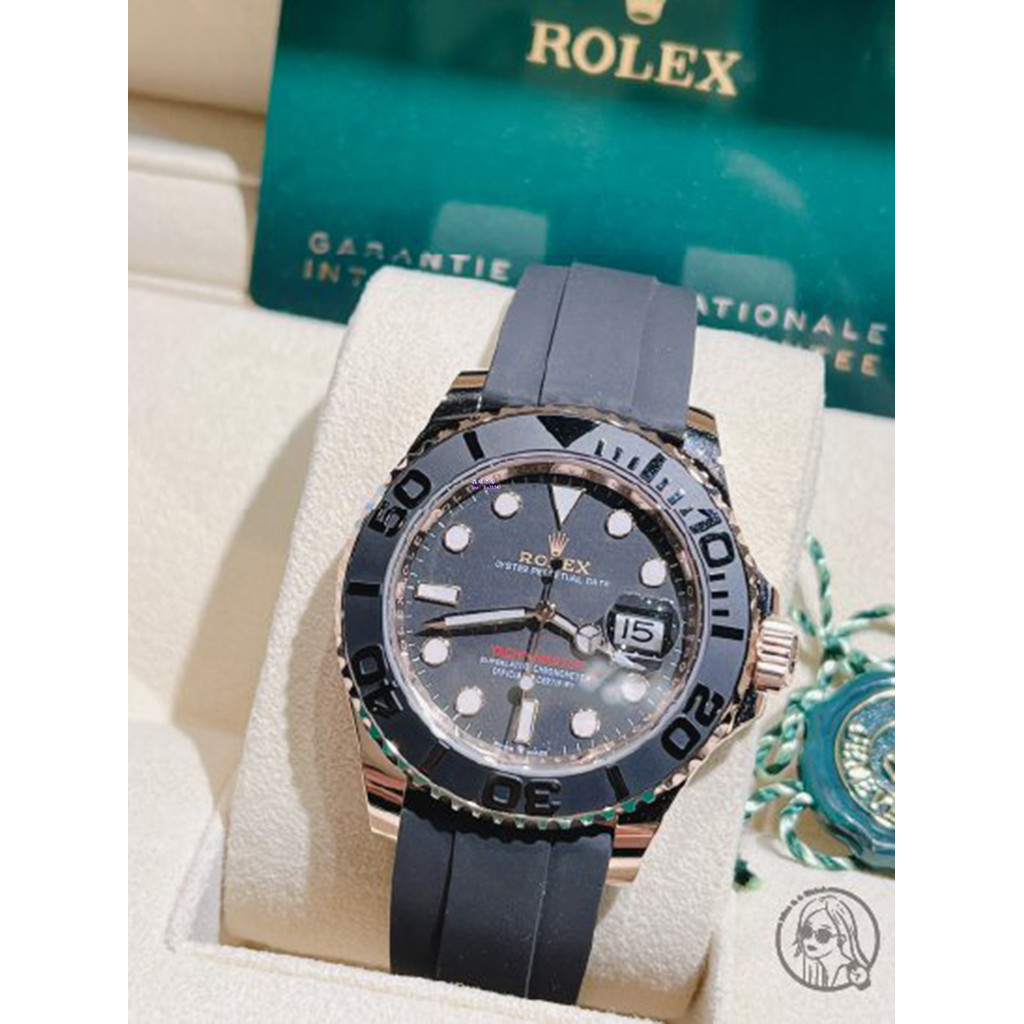 Rolex 勞力士 126655 玫瑰金橡膠款小遊艇 🔺2021全新品