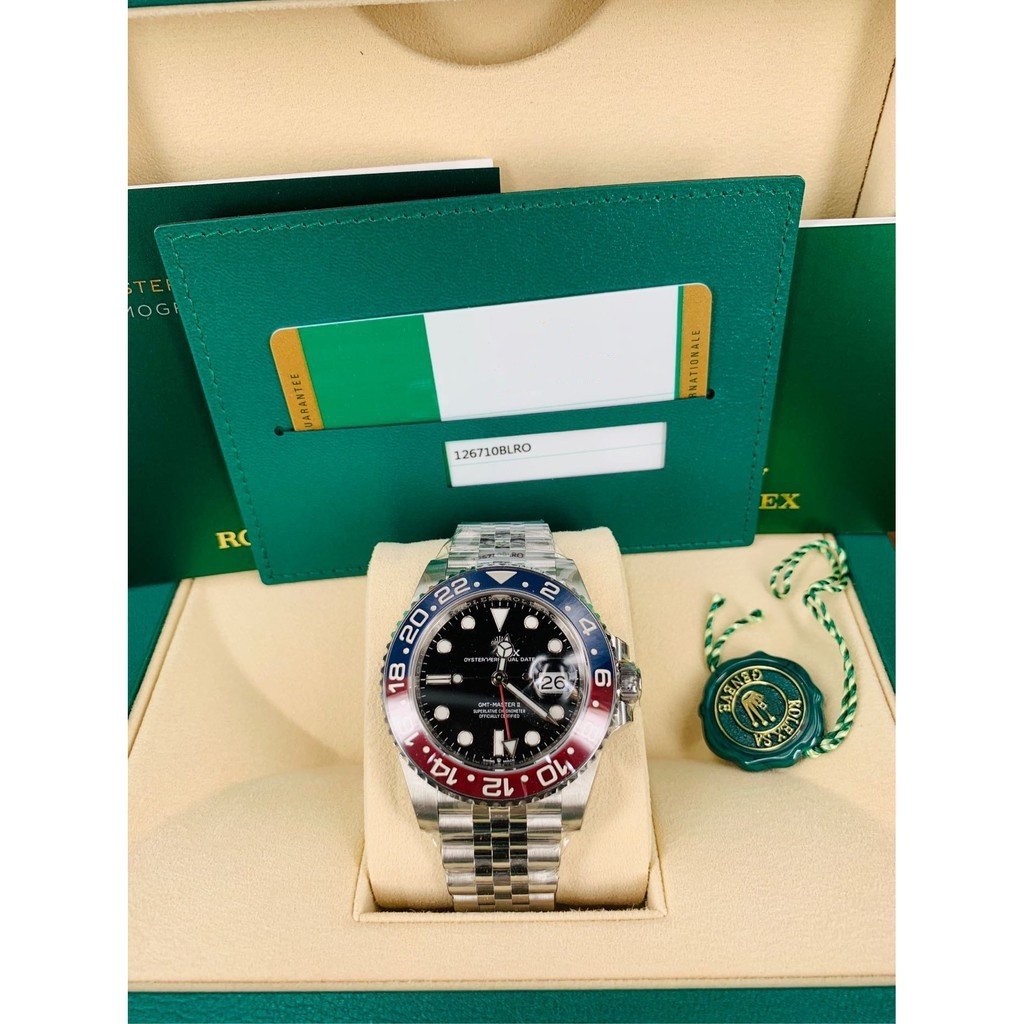Rolex勞力士 116710BLNR 紅藍框 GMT-Master II 格林威治型 商務手錶 休閑手錶