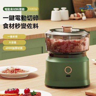 搗蒜器 切蒜器 研磨器搗蒜器 切蒜器 研磨器料理機幹濕兩用傢用不銹鋼多功能打肉餡蒜泥辣椒攪拌器小型料理機 手持切蒜器
