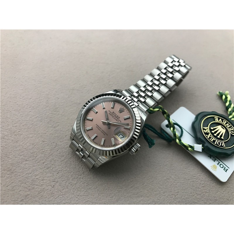 潮流 時尚 潮流 熱賣 Rolex 勞力士 日志型 28mm 精鋼 粉色盤 279174特價*出售