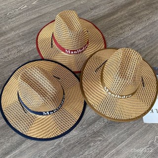 🔥免運🔥釣魚騎車男士牛仔帽度假夏沙灘大沿帽子女太陽帽子男遮陽草帽