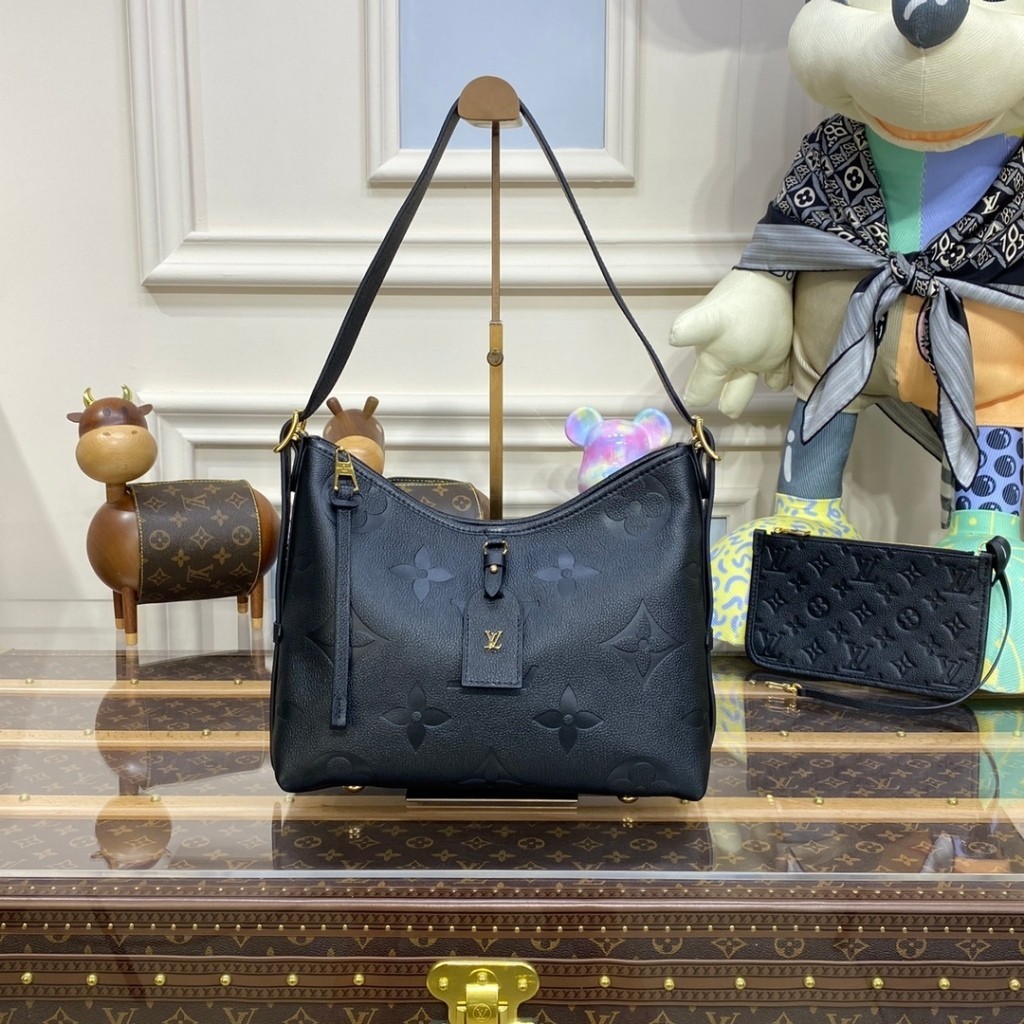 【二手精品】LV 路易威登CARRYALL手提包 子母包 單肩包 腋下包 黑色 M46288 女生包包