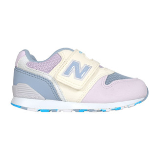 NEW BALANCE 女小童復古慢跑鞋-WIDE( 996系列 NB 寬楦「IZ996MH3」 粉紫霧藍白