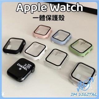 一體式錶殼 PC硬殼 適用 Apple Watch 9 8 7 6 SE 41mm 45mm 49mm 蘋果手錶保護殼