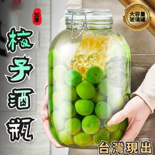 臺灣現出泡酒玻璃罐專用酒瓶 空瓶青梅楊梅自製果酒容器級密封罐 儲存罐 泡酒罐 醃製罐 保鮮玻璃瓶 玻璃儲存罐 密封玻璃罐