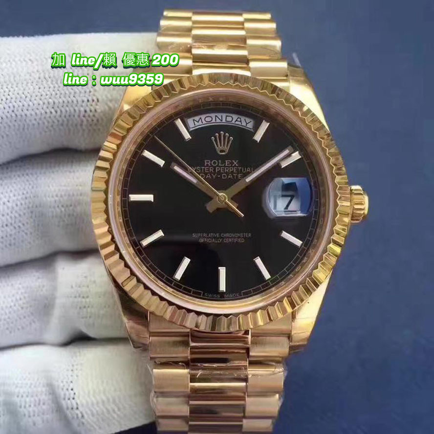 開Rolex 勞力士 手錶 星期日志型系列116234 黑盤 男士腕錶 自動機械手錶