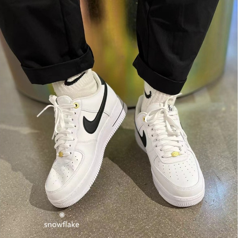 【正品】NIKE AIR FORCE 1 40週年 經典百搭 板鞋 休閒鞋 男女鞋 黑白DQ7658-100